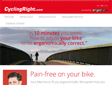 Tablet Screenshot of cyclingright.com